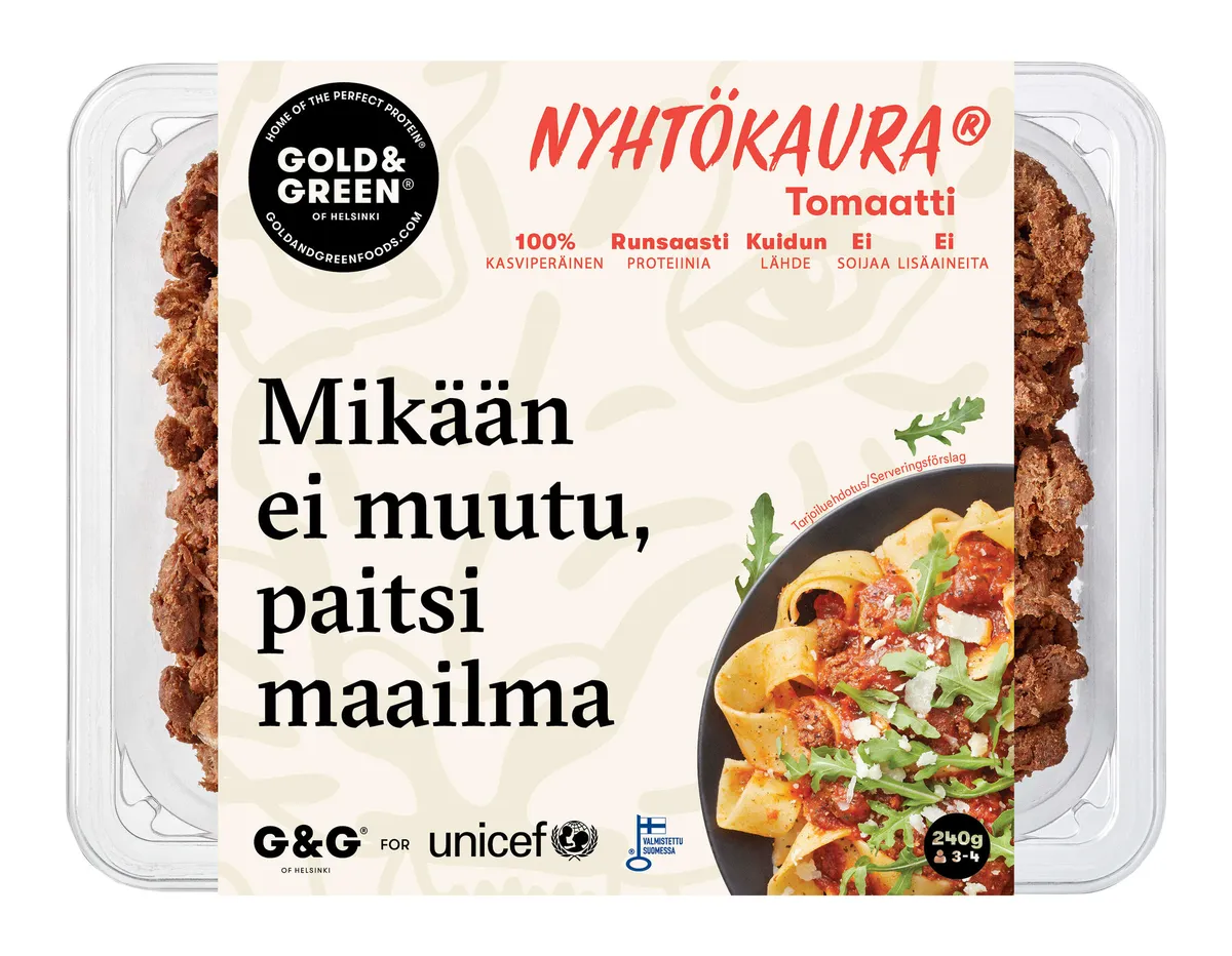 Gold&Greenin ja UNICEFin yhteistyö jatkuu – ”Ruoka on yksittäisen  kuluttajan voimakkaimpia keinoja vaikuttaa ympäristöönsä” | Kauppalehti