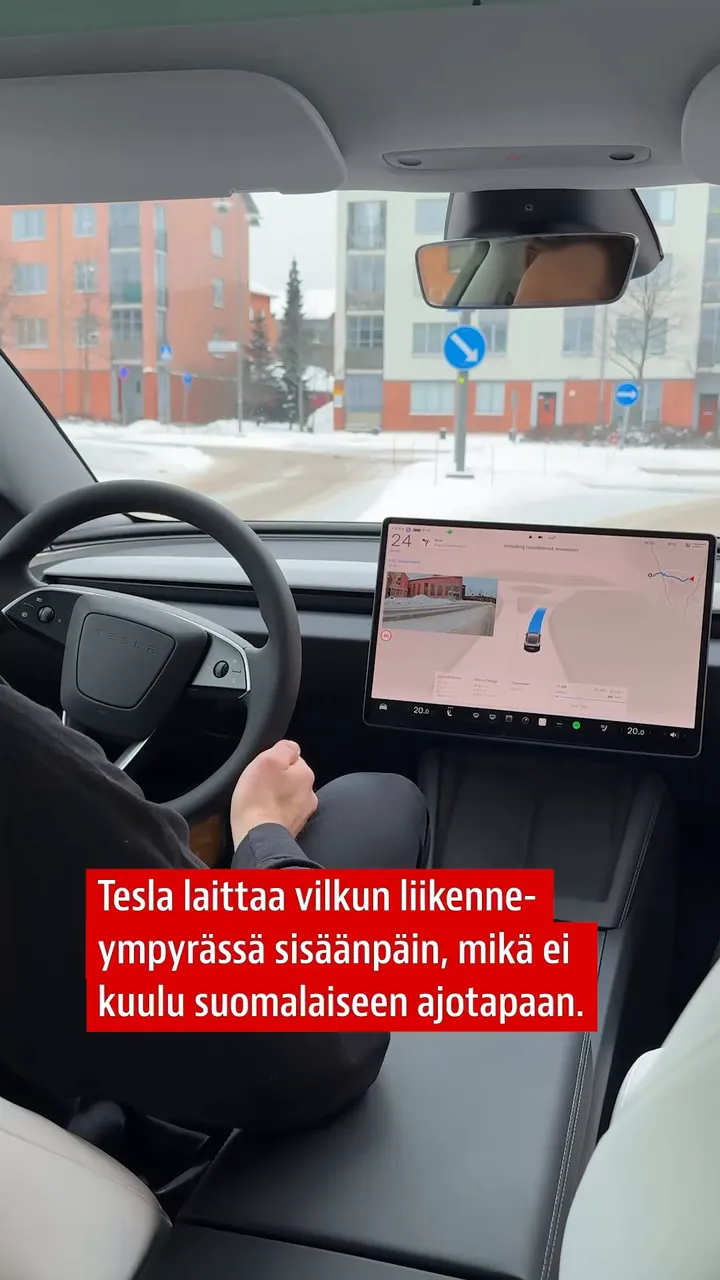 Näin itsestään ajava Tesla kurvailee Vantaalla – Katso video | Kauppalehti