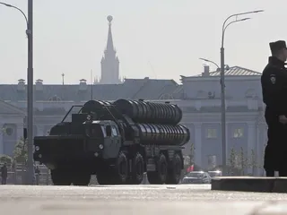 S-400-ohjusjärjestelmä Moskovassa toukokuussa 2023.