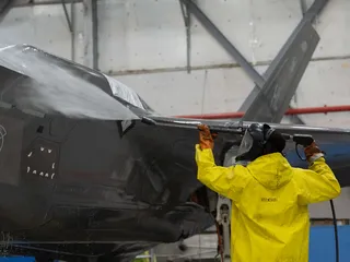 Tämä F-35A kävi pesulla Hillin lentotukikohdassa Utahissa kesäkuussa 2020.
