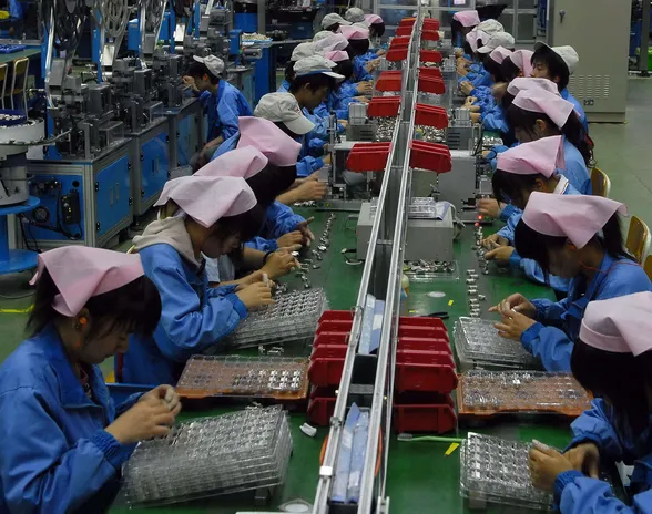 Foxconnin tuotantolaitos Jiangsun provinssissa Kiinassa.