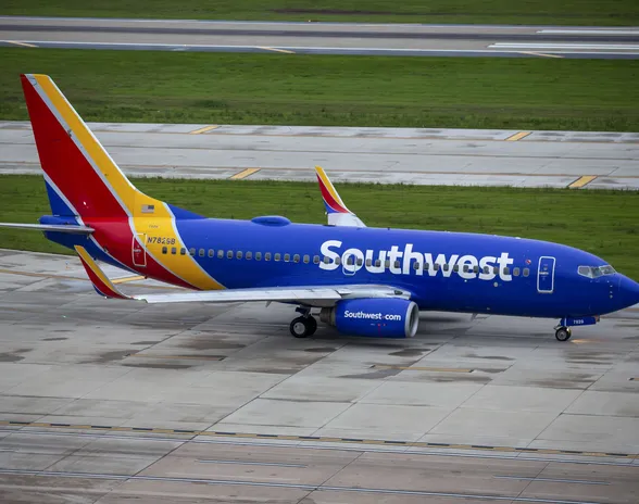 Southwest Airlinesin Boeing 737-700.