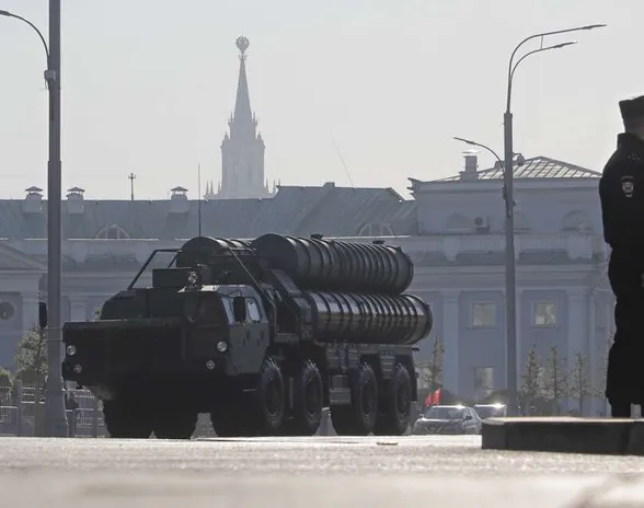 S-400-ohjusjärjestelmä Moskovassa toukokuussa 2023.