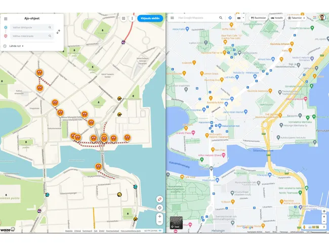 Kokeilussa karttapalvelu Waze – se Googlen parempi vaihtoehto autoilijalle  | Tivi
