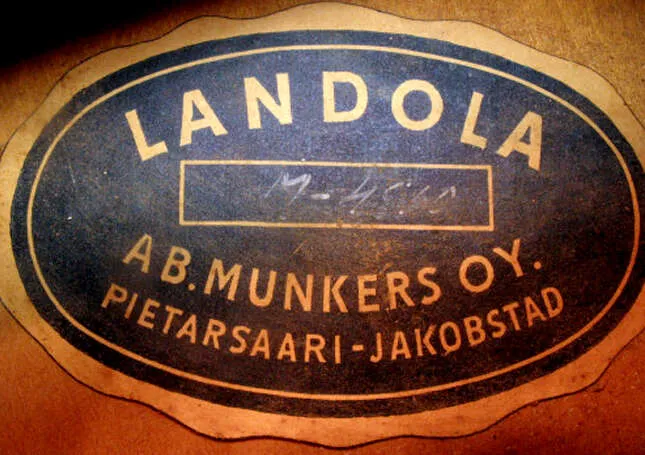 Nimilappu 1950-luvun alun Munkers-Landolasta.