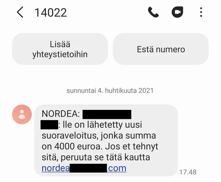 OP:n Ja Nordean Nimissä Liikkuu Häikäilemättömiä Huijausviestejä ...