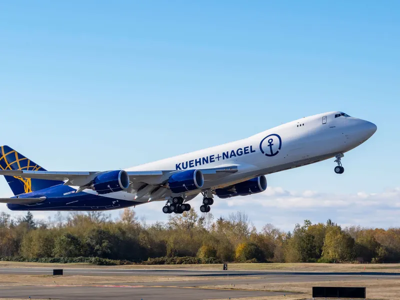 Atlas Airin 747-8F lentää alihankintana Kuehne+Nagelin operaatioita.