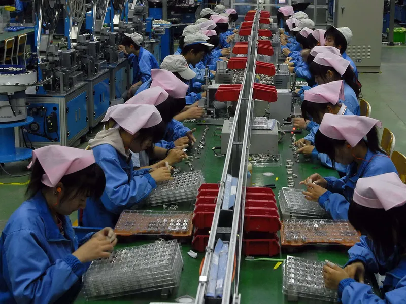 Foxconnin tuotantolaitos Jiangsun provinssissa Kiinassa.