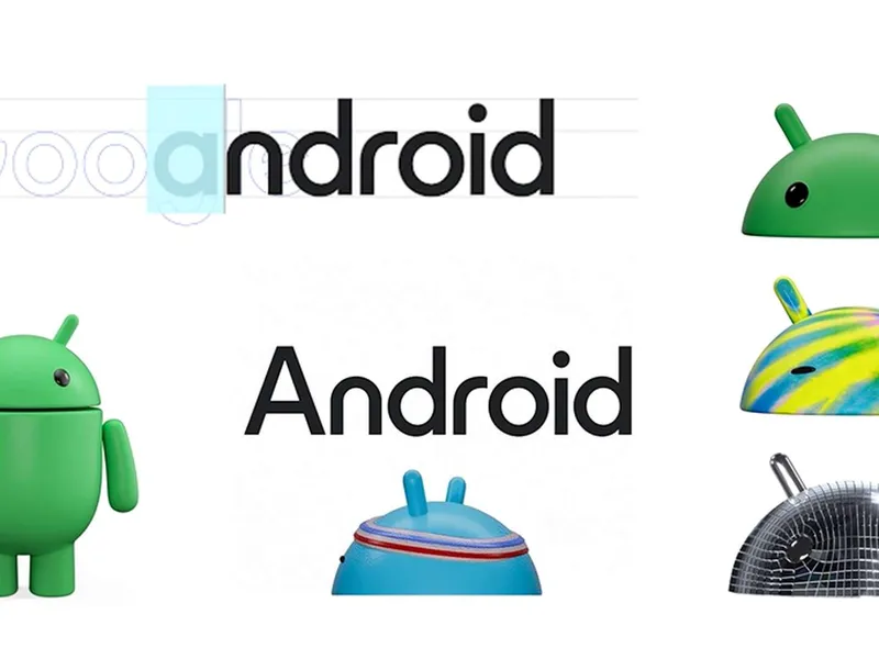 Google esittelee Androidin uusitun logon sekä robotin ilmeen.
