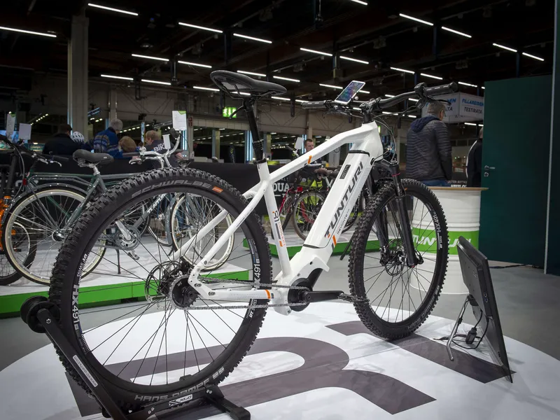 Tunturin sähköavusteisen polkupyörän konsepti GoExpo-messuilla.
