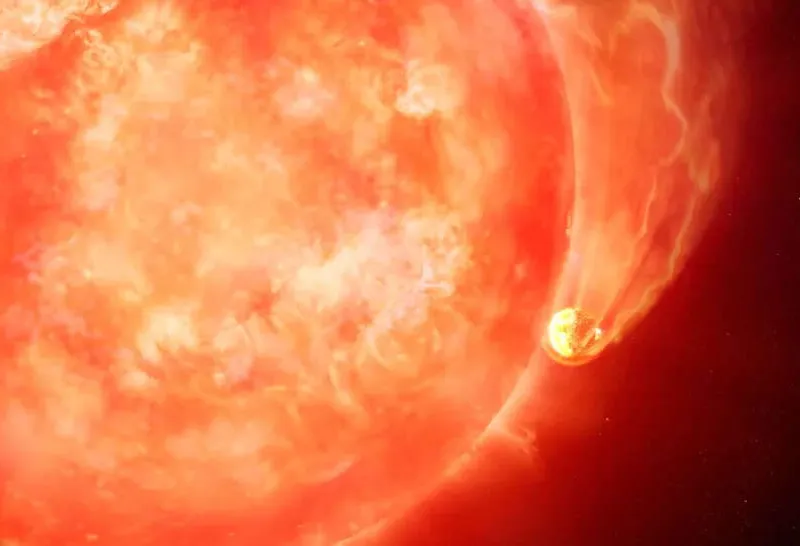 Tutkijat havaitsivat ikääntyvän tähden, joka paisui ja saavutti epäonnisen planeetan kiertoradan.
