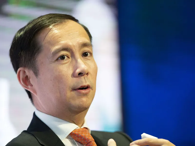 Alibaban toimitusjohtajana työskennellyt Zhang puhui Maailman talousfoorumin tilaisuudessa Sveitsin Davosissa vuonna 2019.