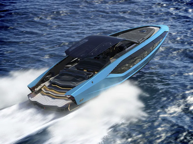 Lamborghinin superveneen perässä jylisee kaksi 24-litraista dieseliä.