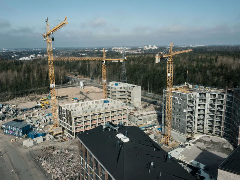 Postipuisto Helsingin Pohjois-Pasilassa on yksi suurimpia meneillään olevia aluehankkeita. Alueelle on paljon jo valmistuneita ja rakenteilla olevia asuntokohteita. Kuvituskuva.