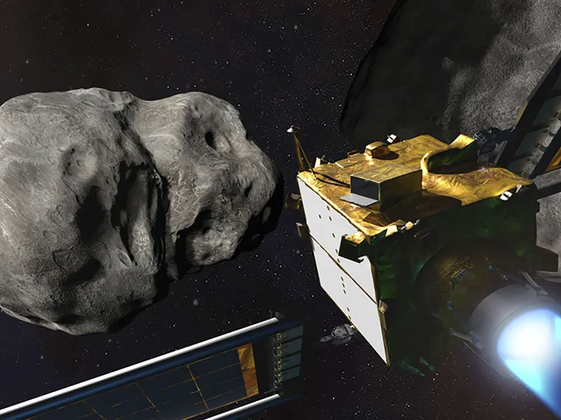 Dart-luotain törmäytettiin tahallaan täysillä päin asteroidia.