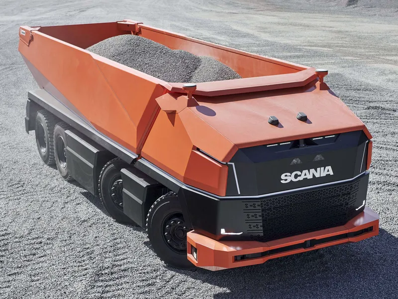 Scania förevisade redan för ett par år sedan sin konceptbil AXL utan hytt.