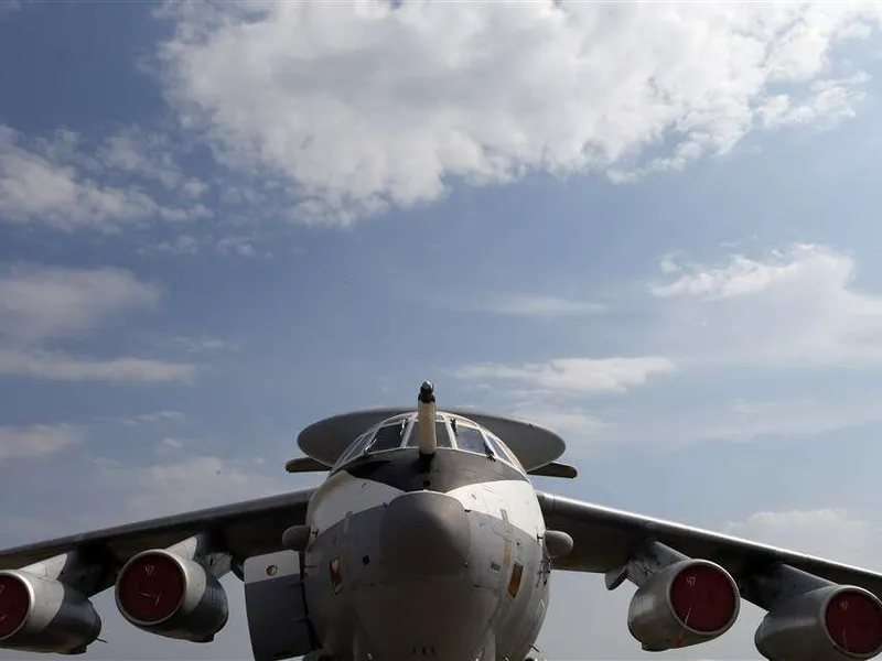 A-50-valvontakone MAKS-2015 lentonäytöksessä vuonna 2015.