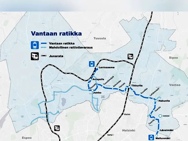 Vantaa suunnittelee ratikkaa lentoasemalle | Tekniikka&Talous