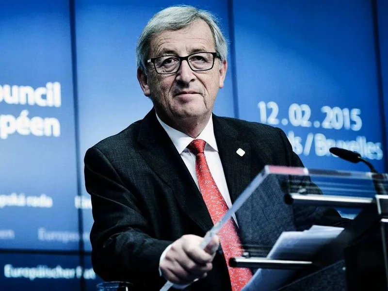 Kuvassa komission puheenjohtaja Jean-Claude Juncker.