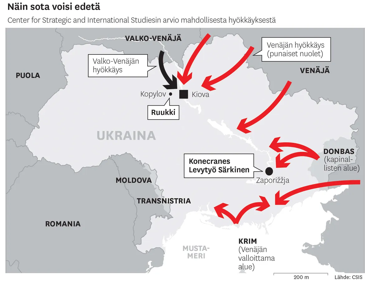 Suomalaisyhtiö Ukrainassa: Sodan uhka huolestuttaa – ”Tuotantoon voi tulla  katkoksia, työvoimaa voi hävitä rintamalle ja logistiikka on iso ongelma” |  Talouselämä