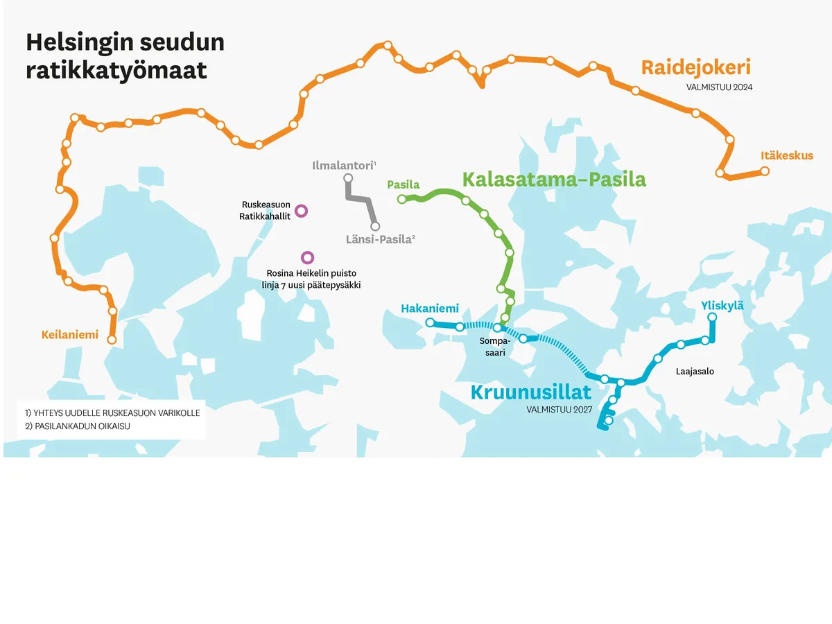 Helsinkiin rakennetaan raitioverkkoa nyt ennennäkemätöntä vauhtia – Nämä  hankkeet ovat käynnissä tai kohta tulossa | Tekniikka&Talous