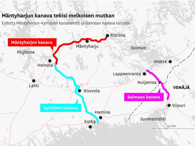 Oikaisu: Saimaan kanava ei enää vedä – Pitäisikö Kymijoen suunnitelma  elvyttää? | Talouselämä