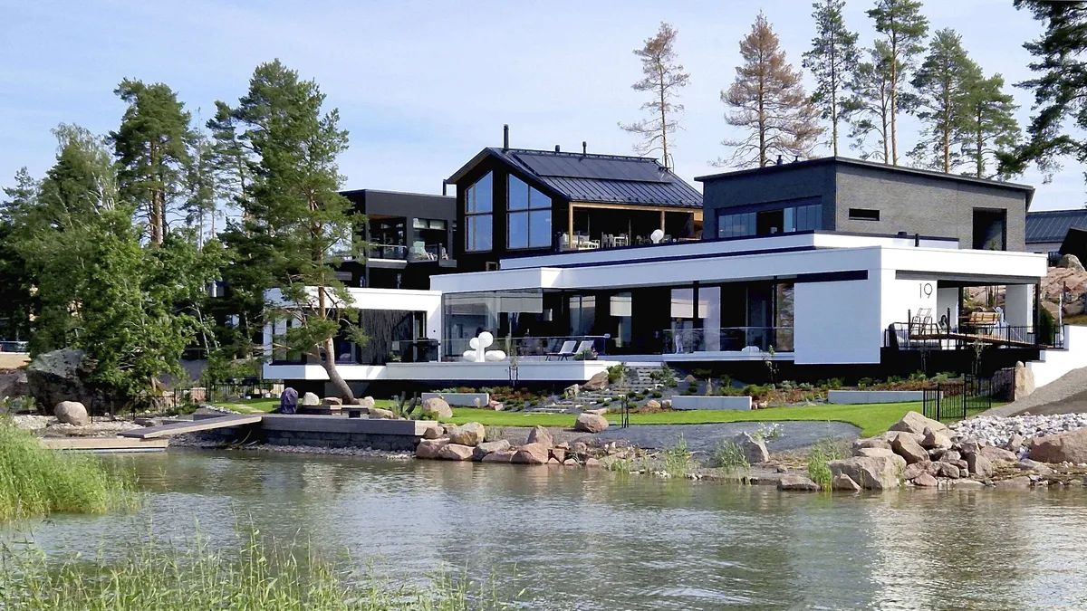 Loviisan asuntomessuilla on kolme Jämerän kevytbetonista rakennettua taloa.