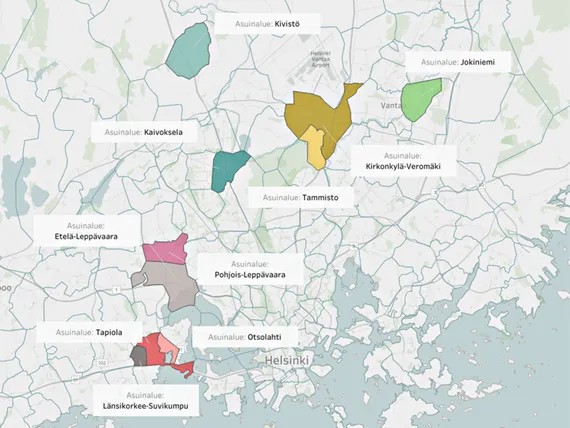 Katso kartasta, missä asuvat Suomen sinkut ja dinkut – Helsingin sinkku  asuu kaksi kertaa kalliimmin kuin sinkku Turussa | Kauppalehti