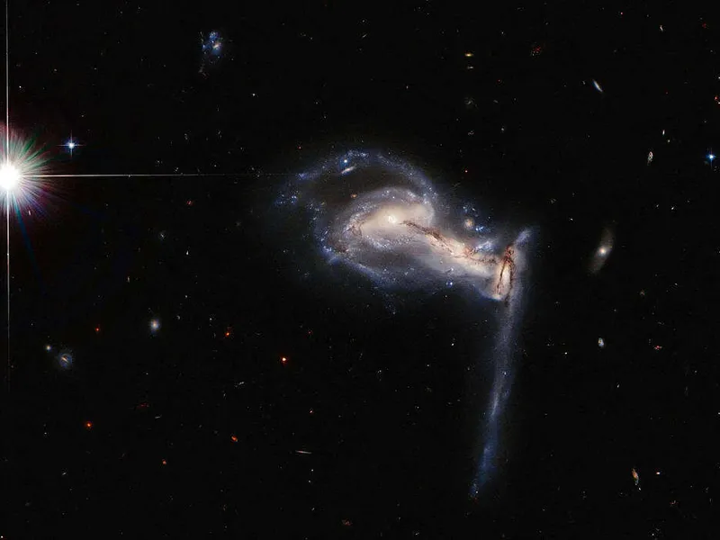 Tämän kuvan Hubble nappasi joutoajalla.