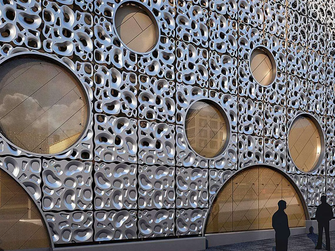 Pasilan Triplan seinään yli 5 000 kolmiulotteista 1,5 x 1,5 metrin kokoista  elementtiä | Tekniikka&Talous