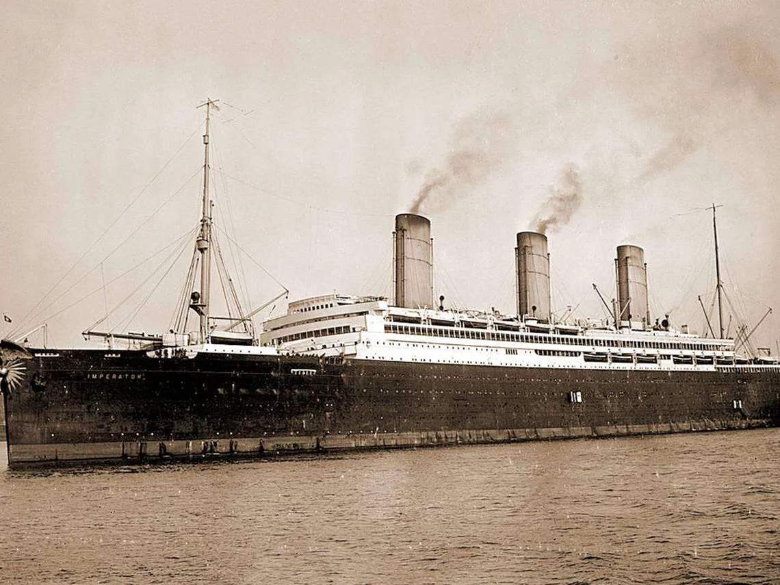 Aikansa suurin laiva SS Imperator oli epäonnen riivaama – pituuskisan  voitto saavutettiin keulakoristeen avulla | Tekniikka&Talous