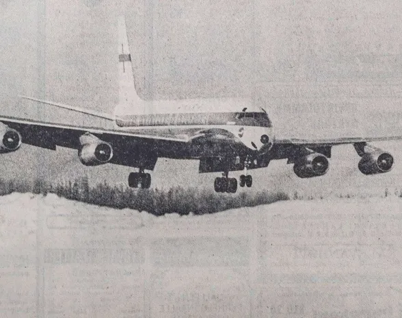 2.1969. Sama koneyksilö lensi keväällä -69 yhtiön ensimmäisen vuoron New Yorkiin.