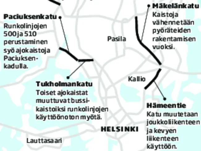 Kaupunkibulevardien vastustajien ilo ennenaikaista – katuja kavennetaan,  kaistoja poistetaan ja kieltoja lisätään silti | Tekniikka&Talous