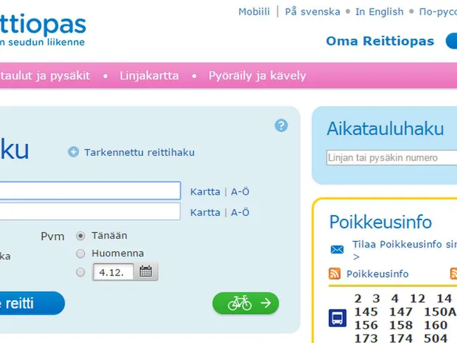 Suosittu Reittiopas korvataan uudella palvelulla, mukaan koko Suomi | Tivi