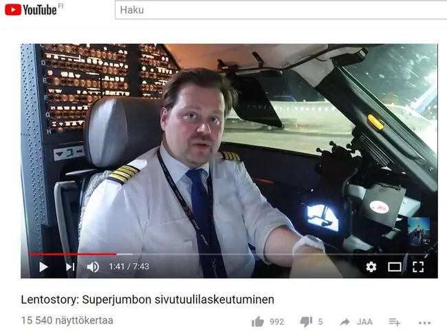 Jättijumbo joutui rajuun sivutuuleen laskussa – nyt suomalainen lentäjä  analysoi mitä tapahtui | Tekniikka&Talous