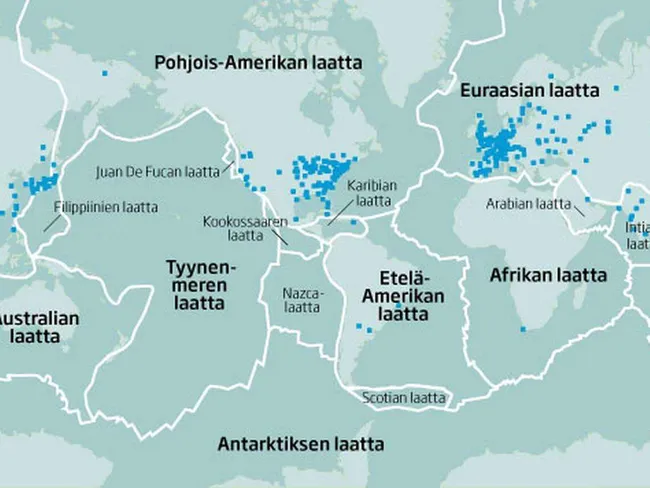 mannerlaatat kartta Hämmentävä tutkimustulos: Liikkuvatko Maan mannerlaatat todella 