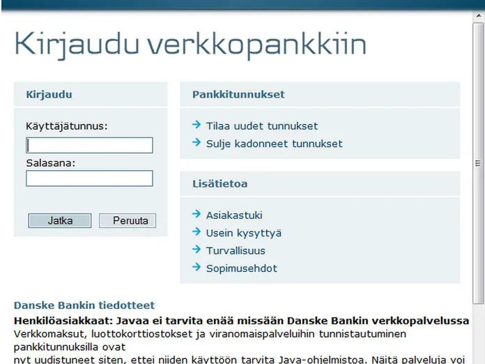 Ei enää Java-riesaa Danske Bankissa | Tivi