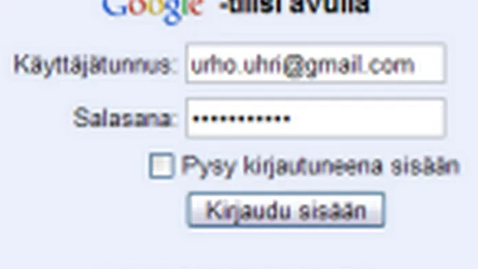 Gmail-tilin kirjautumistiedot: 13 euroa | Tivi