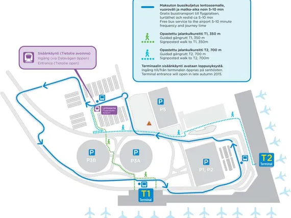 lentokenttä kartta Helsinki–Vantaan juna asema aukeaa – katso kartta | Uusi Suomi