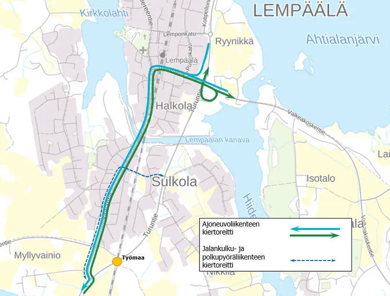 Lempäälässä iso ratasiltatyö juhannuksena – Turuntien liikenne siirretään  työn ajaksi kiertoreitille | Talouselämä