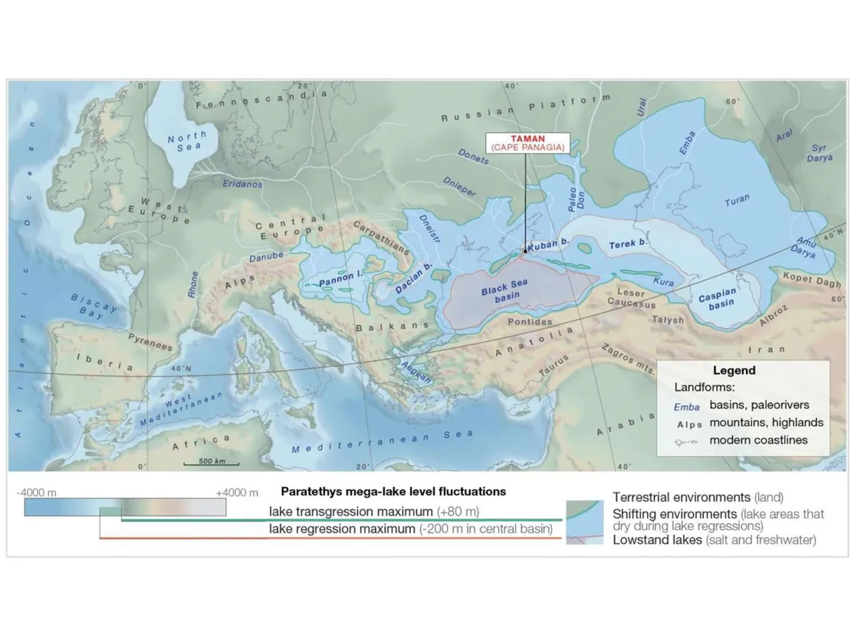 Tältä näytti maapallon historian suurin järvi 7–12 miljoonaa vuotta sitten  (karttakuva) – Keski-Aasiasta Itävaltaan ja Kreikkaan | Tekniikka&Talous