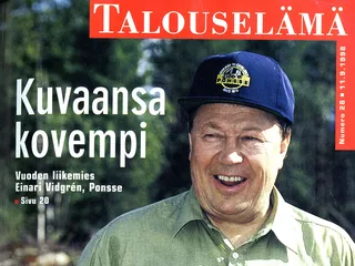 Vuonna 2010 menehtyneen Einari Vidgrénin vuonna 1998 kertoma visio Ponssen kasvusta on toteutunut moninkertaisesti. Teollisuusneuvos oli 11.9.1998 ilmestyneen Talouselämän kannessa.