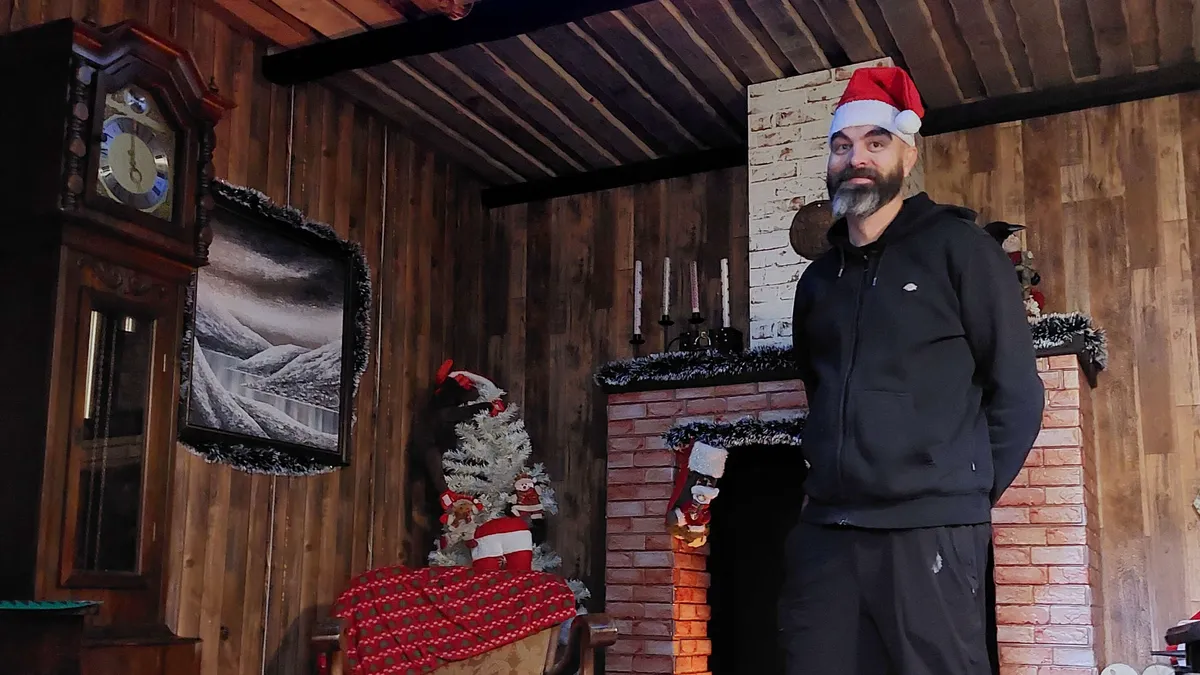 Työmaakopista tuli joulupukille pakohuone