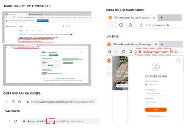 Varo aivan verkkopankkisi näköisiä rikollisten sivuja – Näistä pienistä  yksityiskohdista voi huomata ovelan huijauksen | Talouselämä