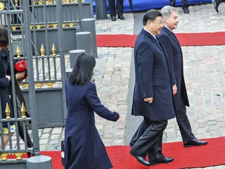 Kiinan presidentti Xi Jinping tapasi Sauli Niinistön Helsingissä keväällä 2017.