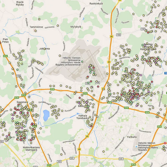 kielotie 15 vantaa kartta Vantaan sakkorysät kartalla | Kauppalehti