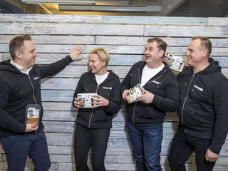 Olli Muurikainen (vas.), Jenny Köpper, Mikko Karell ja Jyri Hänninen ovat siirtyneet perinteisistä yrityksistä startup-maailmaan.
