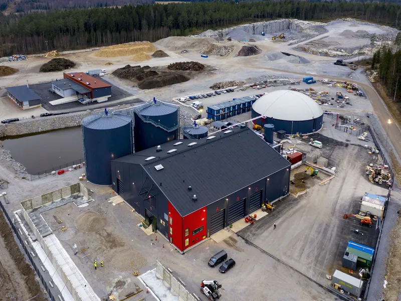 Gasum tuottaa Lohjan laitoksessa kaasua biojätteistä 40 gigawattituntia vuodessa.