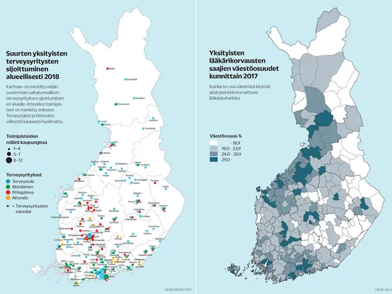 Soten valinnanvapaus jää Etelä-Suomeen – Terveyspalveluita järjestetään  paljon etänä | Mediuutiset