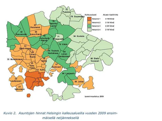 Täällä Helsingin asuntojen hinnat putosivat eniten | Uusi Suomi